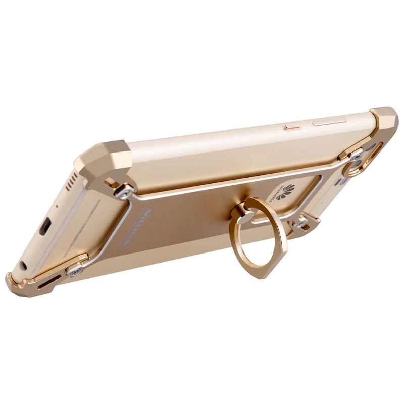 Huawei P10 Plus dėklas auksinis Barde Metal  with Ring