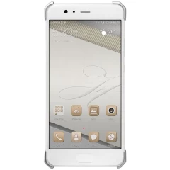 Huawei P10 Plus dėklas sidabrinis Barde Metal  with Ring