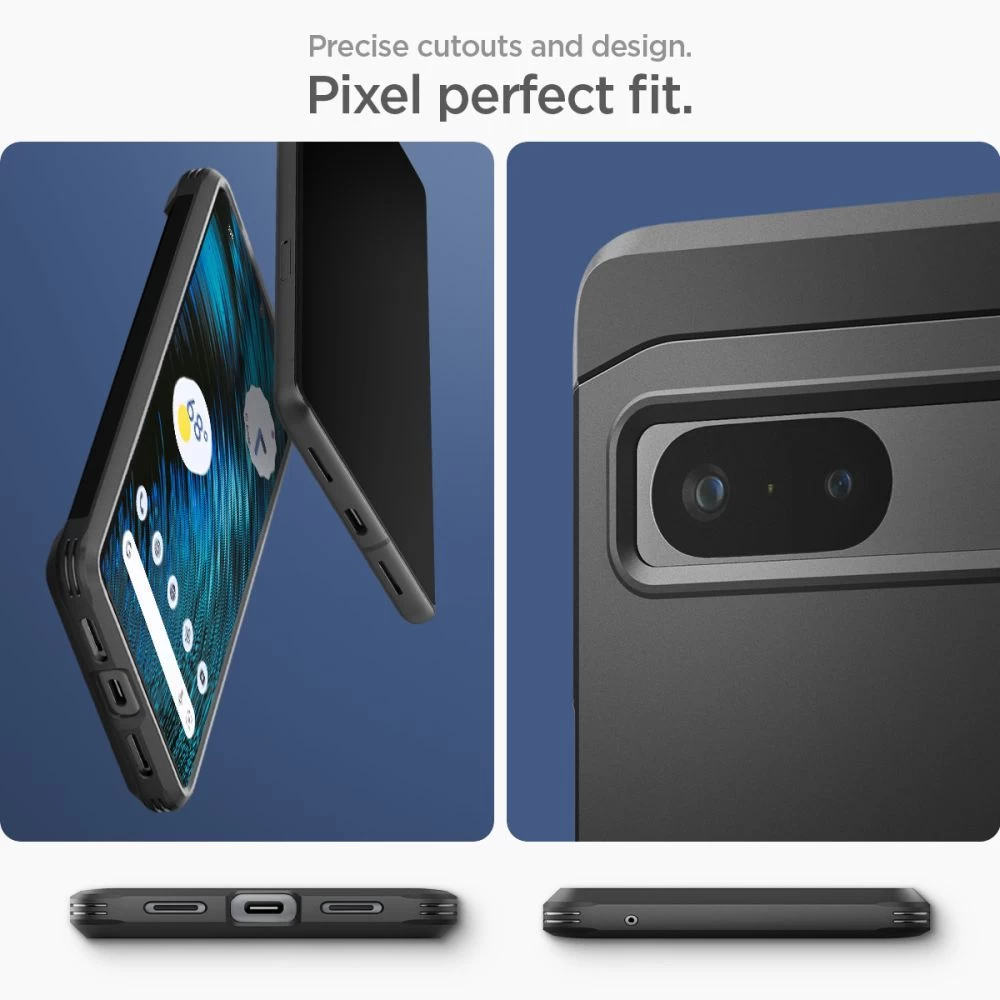 Google Pixel 7 suojakuori musta SPIGEN TOUGH ARMOR