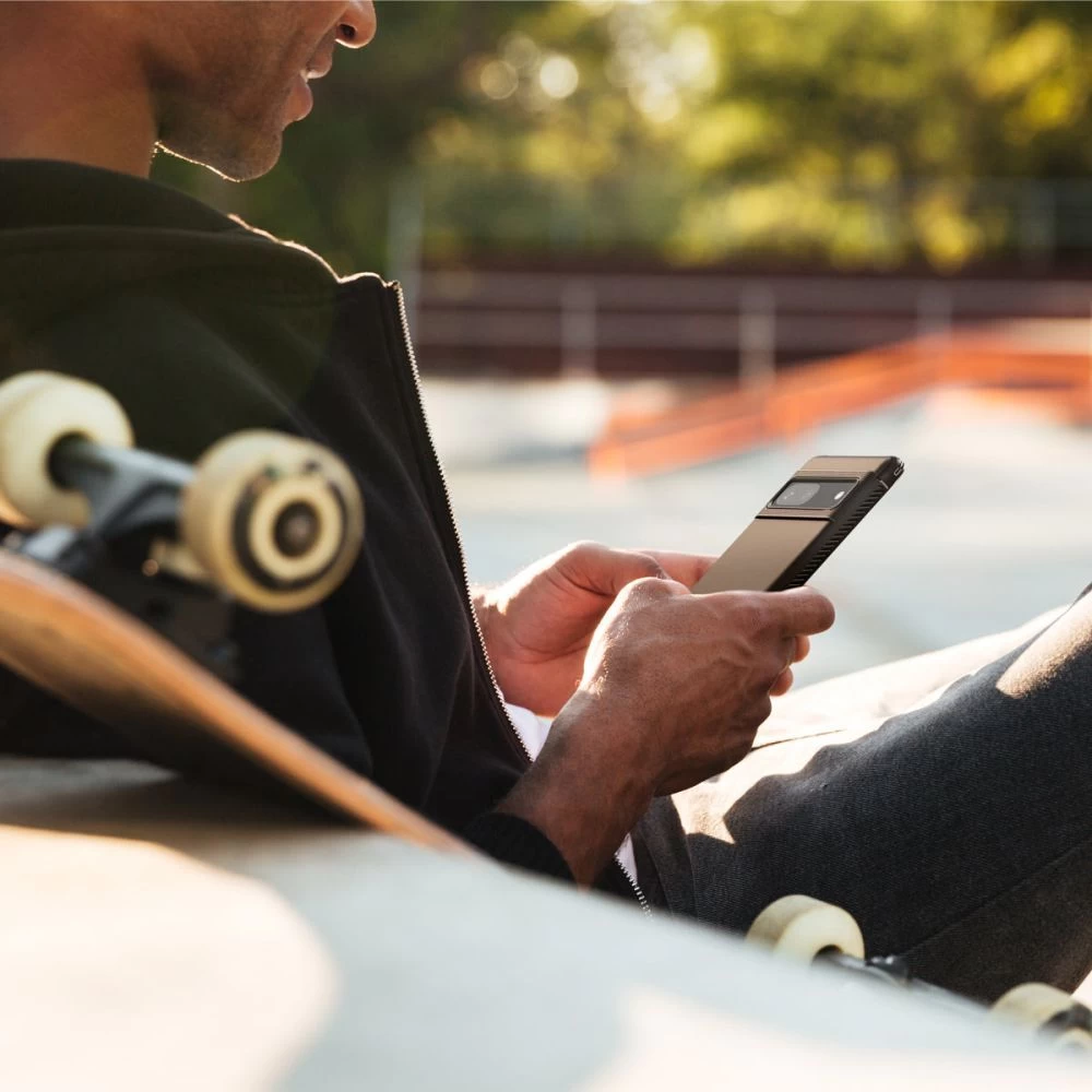 Google Pixel 7 dėklas Juoda SPIGEN RUGGED ARMOR