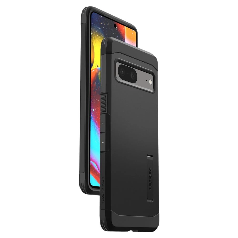 Google Pixel 7 suojakuori musta SPIGEN TOUGH ARMOR