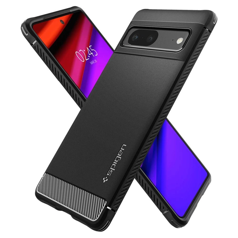 Google Pixel 7 dėklas Juoda SPIGEN RUGGED ARMOR