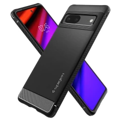 Google Pixel 7 dėklas Juoda SPIGEN RUGGED ARMOR