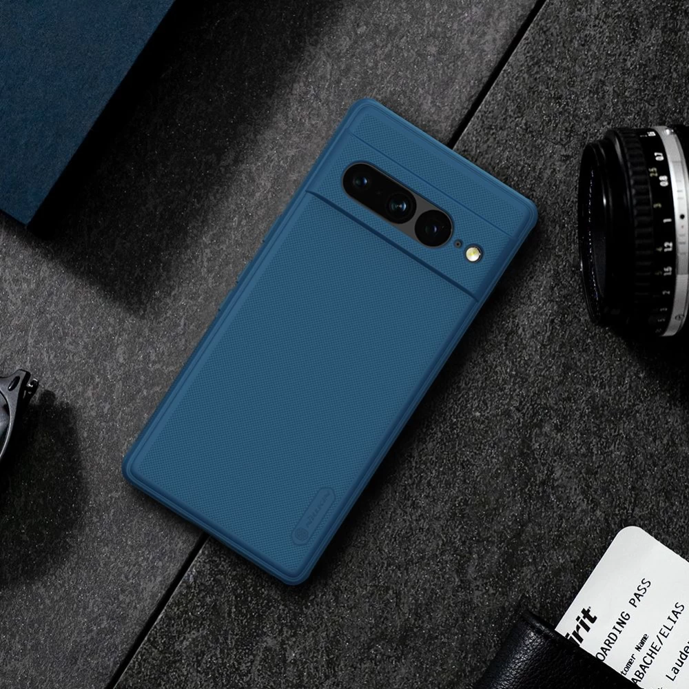 Google Pixel 7 Pro vāciņš zils Nillkin Super Frosted Shield
