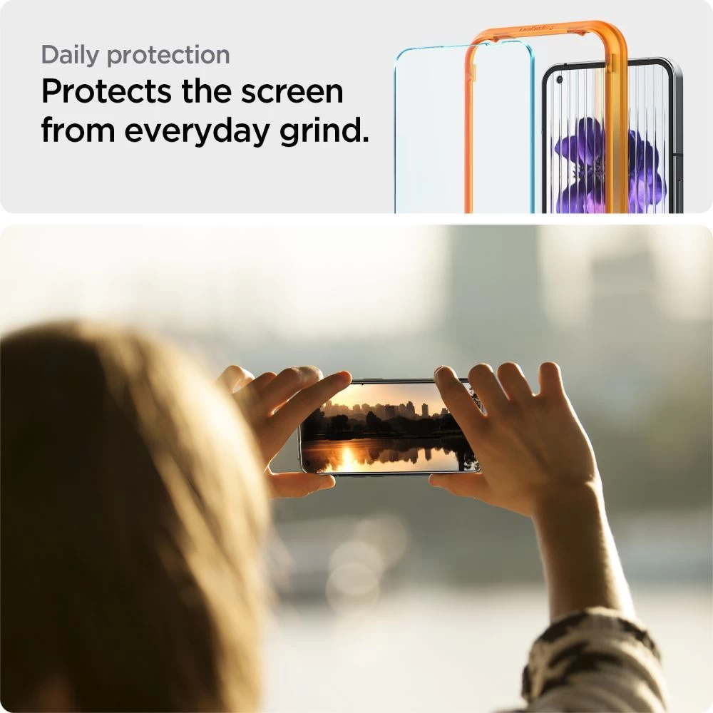Nothing Phone (1) aizsargstikls  SPIGEN ALM GLAS.TR SLIM (2-pack)