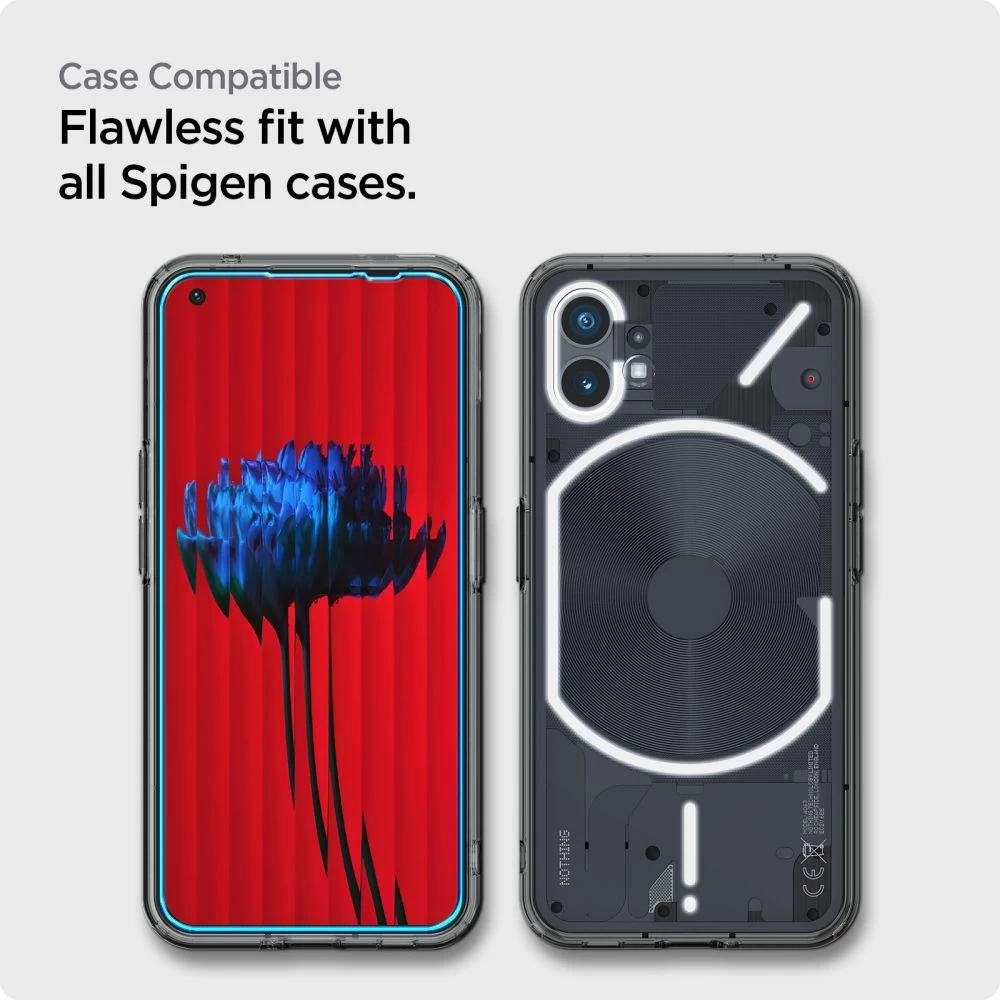 Nothing Phone (1) aizsargstikls  SPIGEN ALM GLAS.TR SLIM (2-pack)
