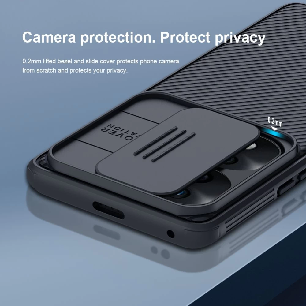 Honor 70 Pro case black Nillkin CamShield