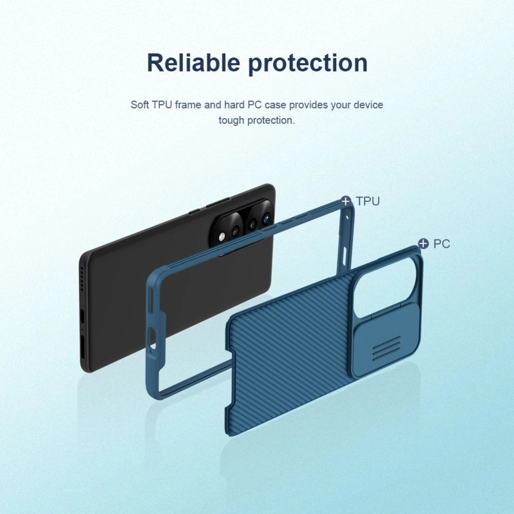 Honor 70 Pro case black Nillkin CamShield