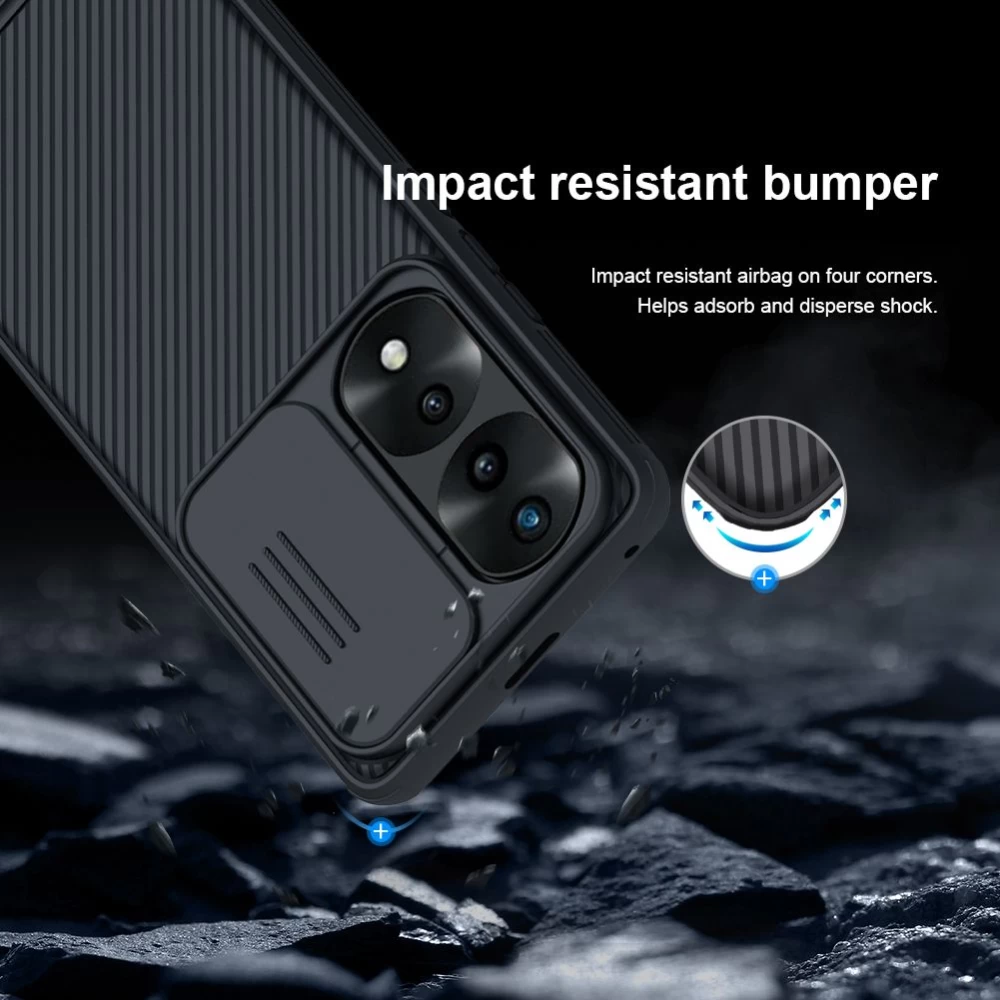 Honor 70 Pro case black Nillkin CamShield