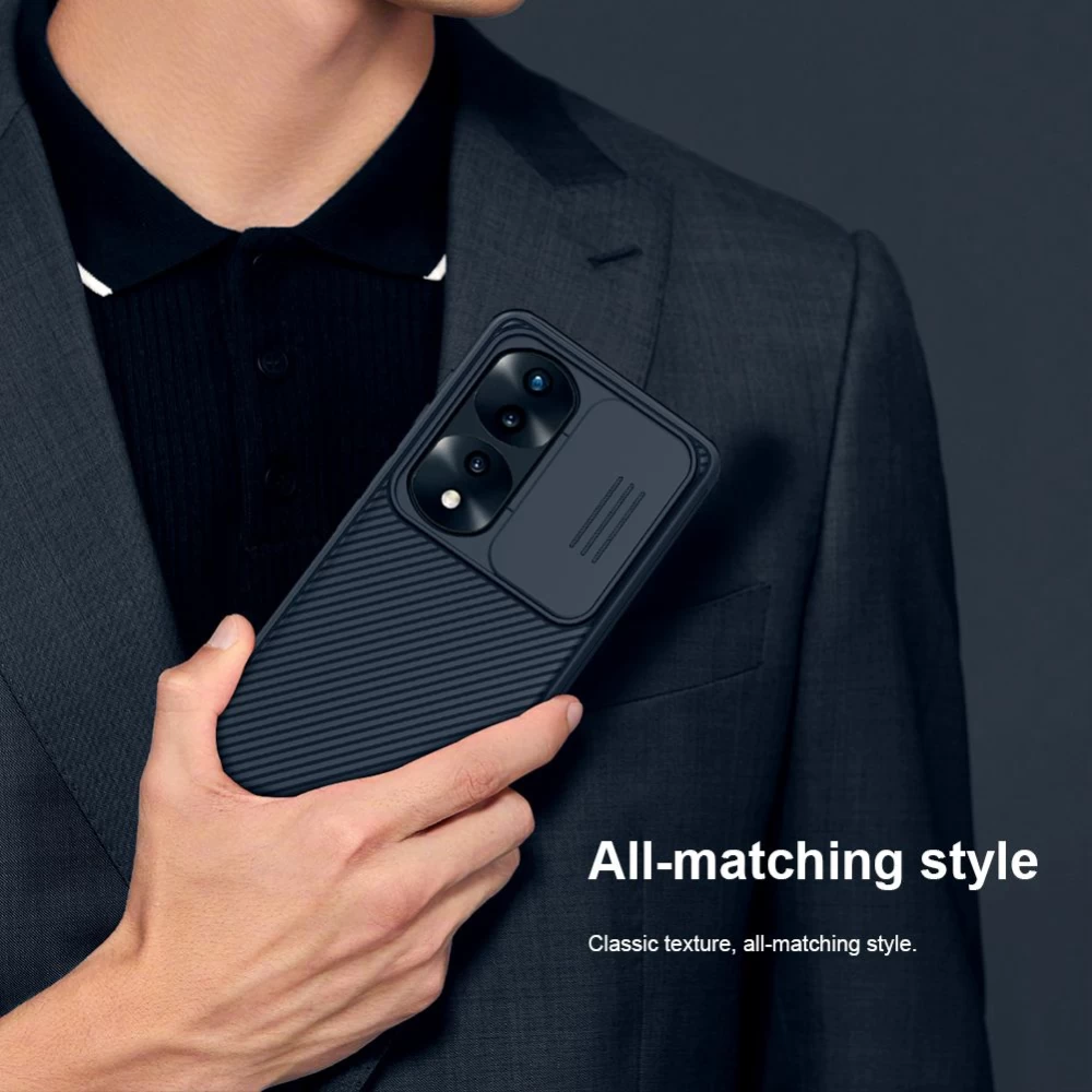 Honor 70 Pro case black Nillkin CamShield