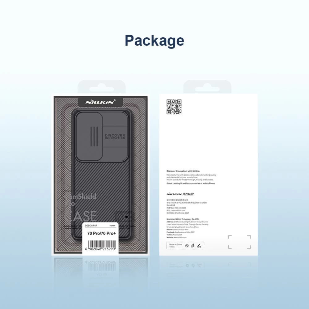 Honor 70 Pro case black Nillkin CamShield