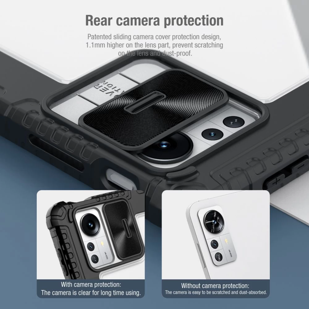 Xiaomi Pad 5 Pro 12.4 tablet skal, fodral grå NILLKIN BUMPER LEATHER PRO