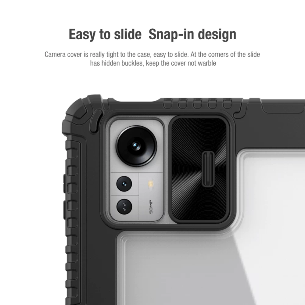 Xiaomi Pad 5 Pro 12.4 tablet skal, fodral grå NILLKIN BUMPER LEATHER PRO