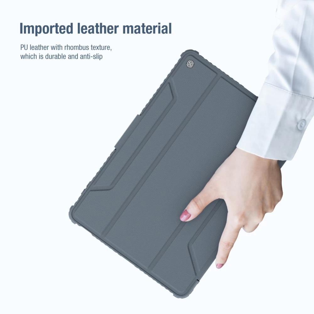 Xiaomi Pad 5 Pro 12.4 tablet skal, fodral grå NILLKIN BUMPER LEATHER PRO