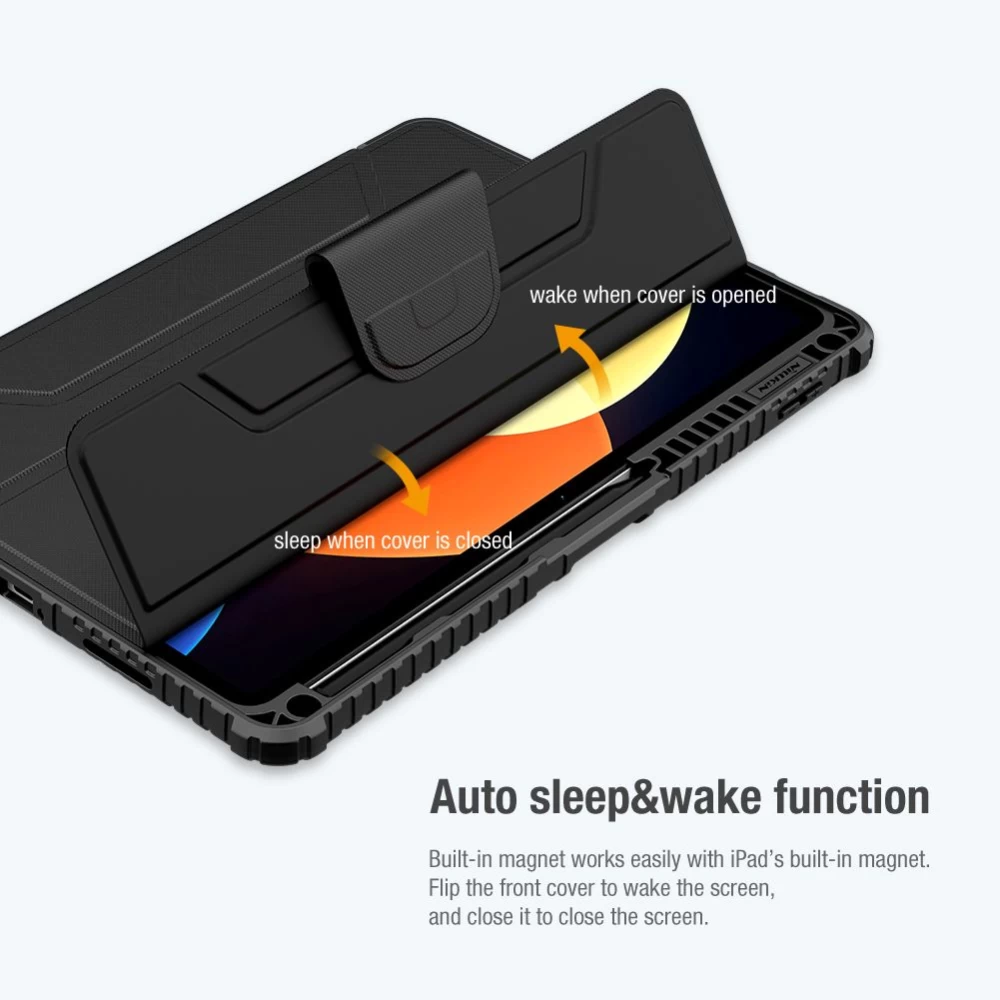Xiaomi Pad 5 Pro 12.4 tablet skal, fodral grå NILLKIN BUMPER LEATHER PRO