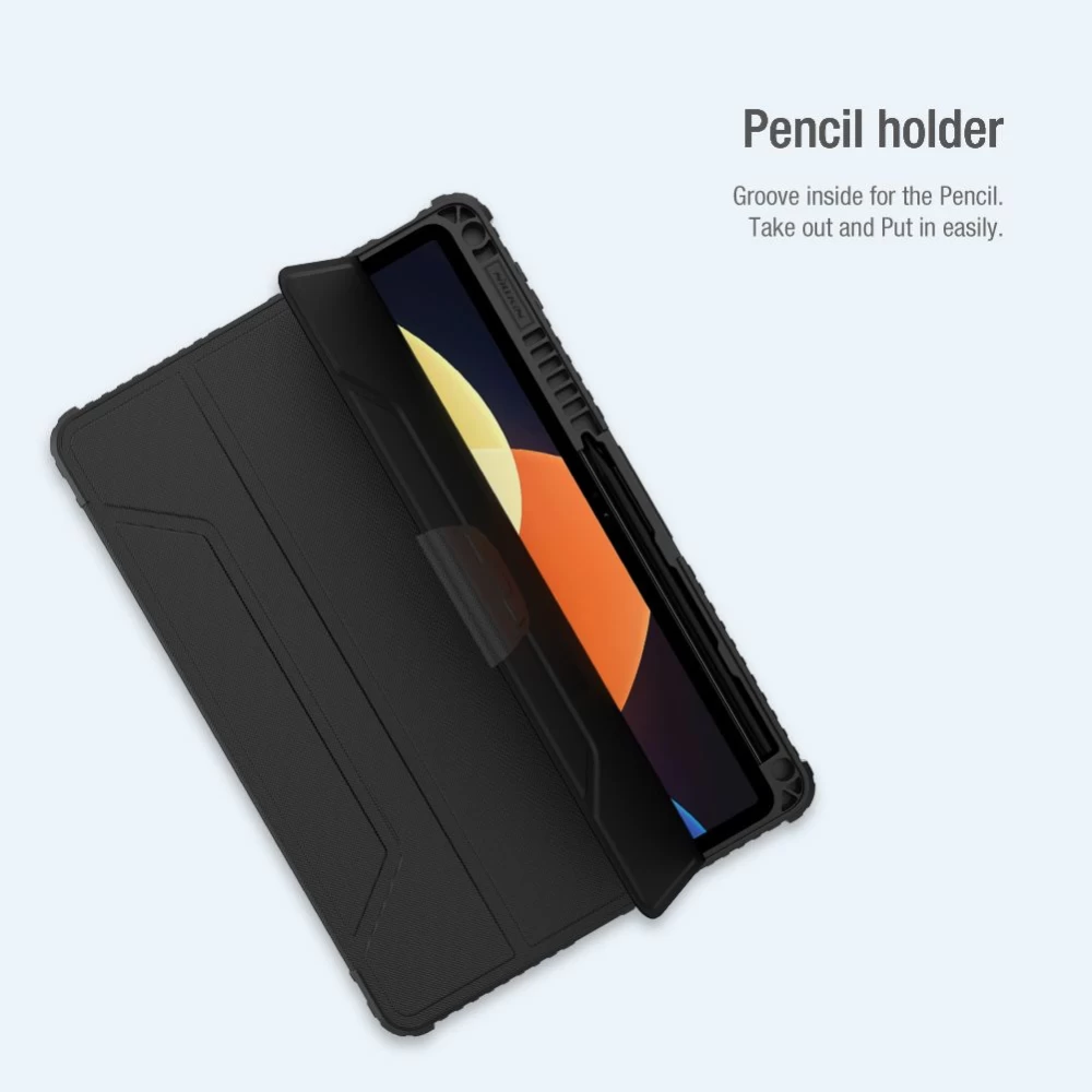 Xiaomi Pad 5 Pro 12.4 tablet skal, fodral grå NILLKIN BUMPER LEATHER PRO
