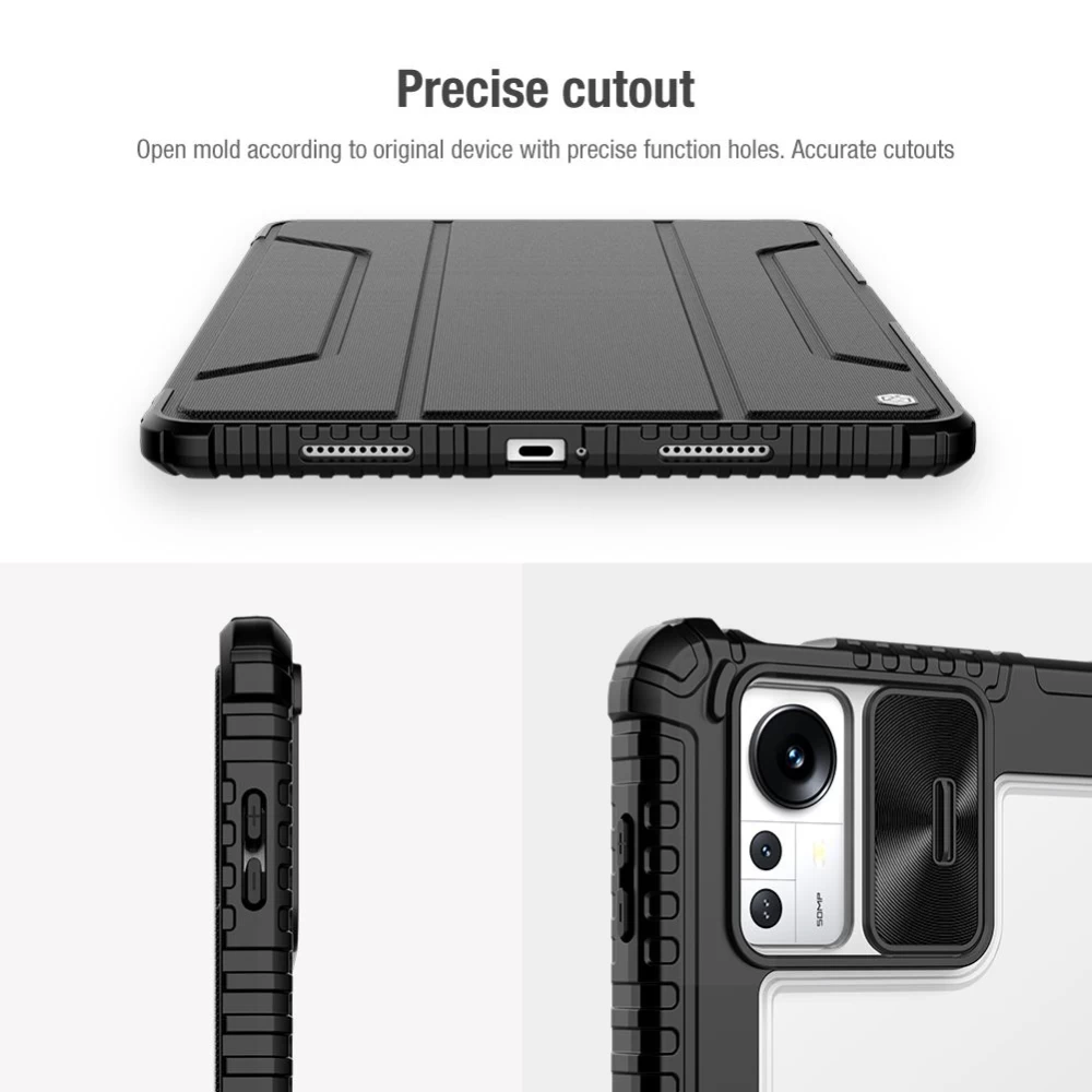 Xiaomi Pad 5 Pro 12.4 tablet skal, fodral grå NILLKIN BUMPER LEATHER PRO