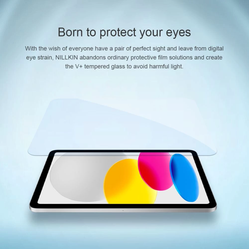 Apple iPad 10.9 10th Gen (2022) tahvelarvuti ekraani kaitseklaas  NILLKIN V+ Anti Blue Light