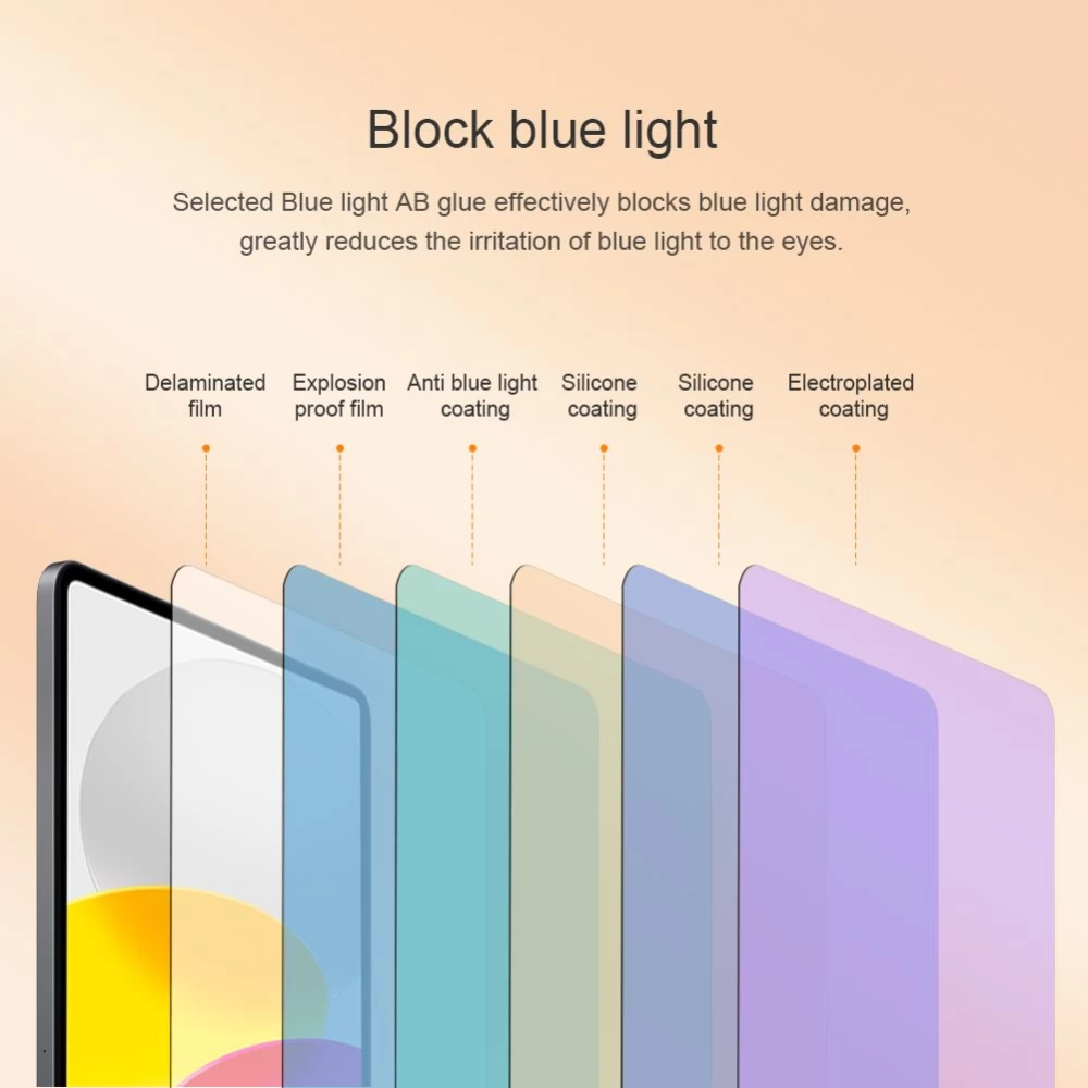 Apple iPad 10.9 10th Gen (2022) tahvelarvuti ekraani kaitseklaas  NILLKIN V+ Anti Blue Light