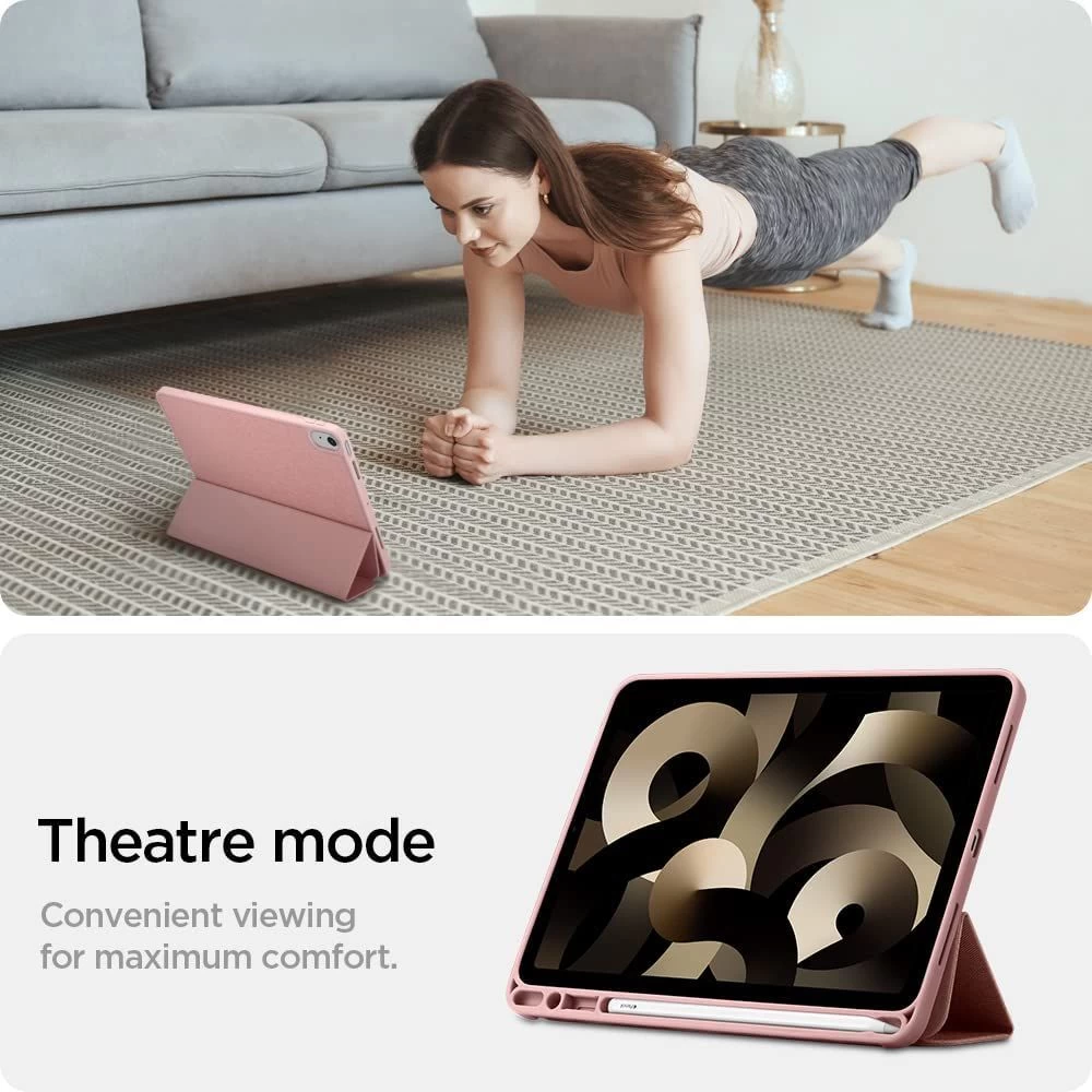 Apple iPad 10.9 10th Gen (2022) tablet suojakuori, suojakotelo pinkki SPIGEN URBAN FIT