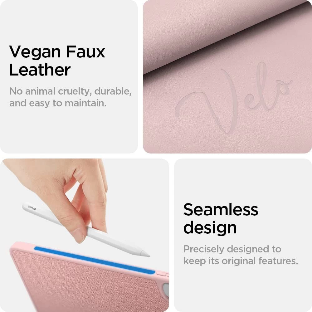 Apple iPad 10.9 10th Gen (2022) tablet suojakuori, suojakotelo pinkki SPIGEN URBAN FIT