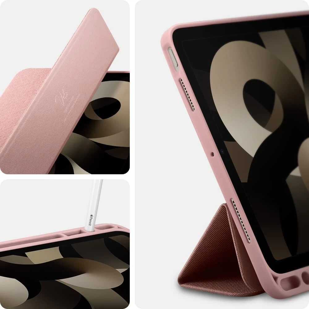Apple iPad 10.9 10th Gen (2022) tablet suojakuori, suojakotelo pinkki SPIGEN URBAN FIT