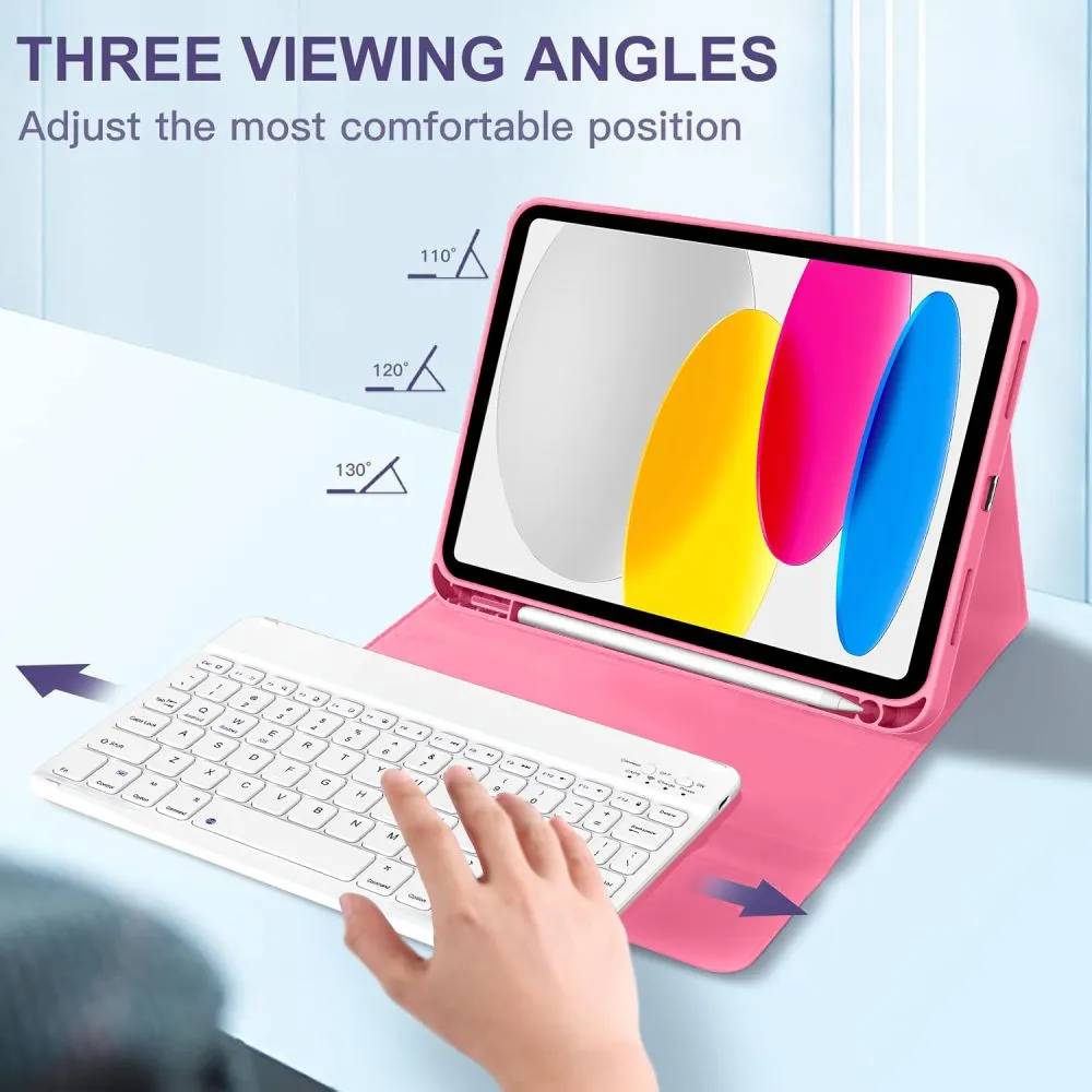 Apple iPad 10.9 10th Gen (2022) Planšetės dėklas TECH-PROTECT SC PEN + KEYBOARD