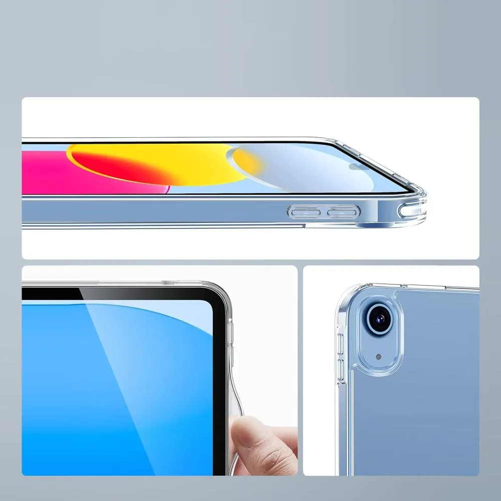 Apple iPad 10.9 10th Gen (2022) tablet suojakuori, suojakotelo läpinäkyvä TECH-PROTECT FLEXAIR HYBRID