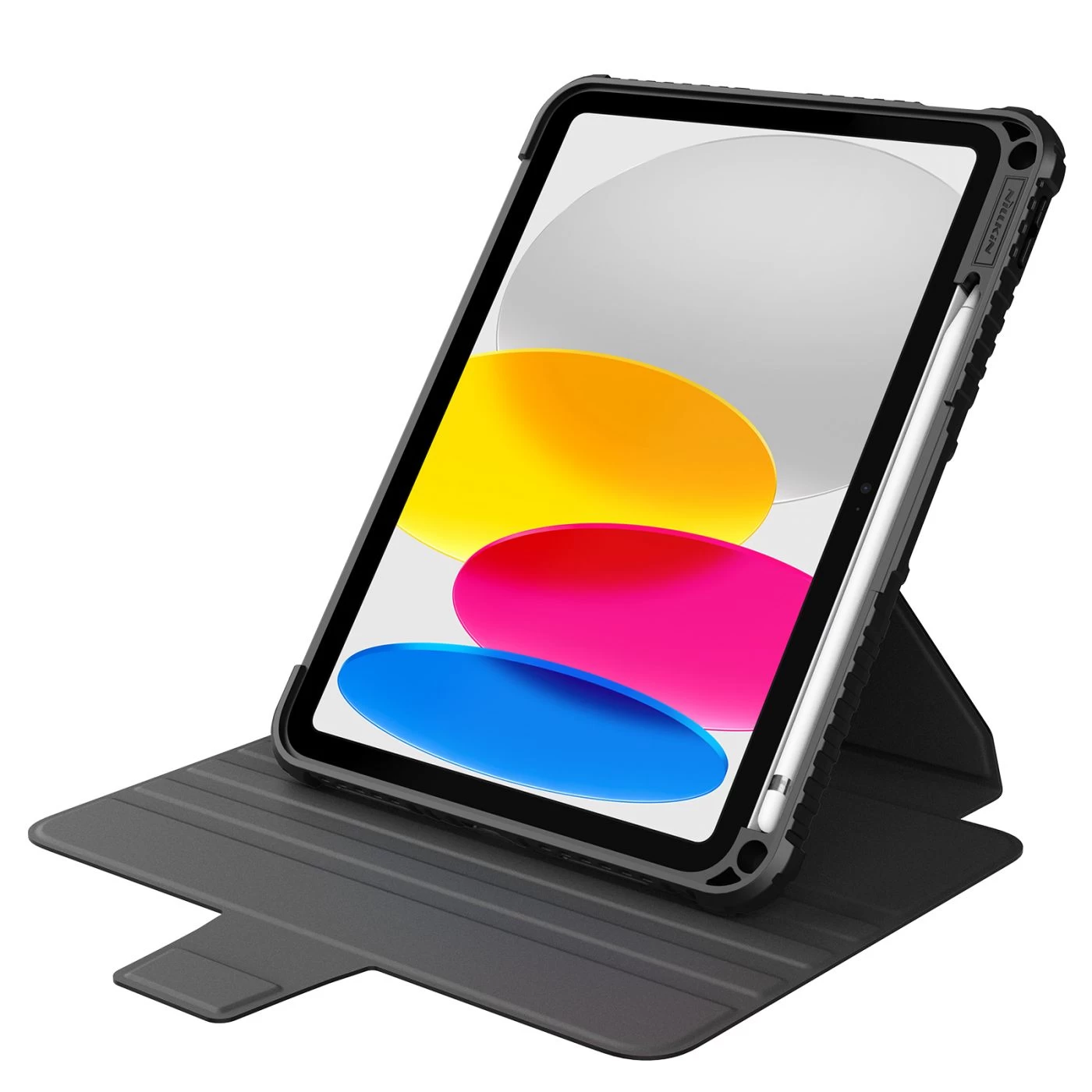 Apple iPad 10.9 10th Gen (2022) tablet suojakuori, suojakotelo musta NILLKIN Bumper SnapSafe