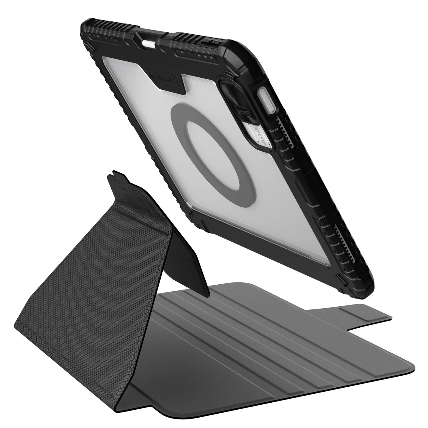Apple iPad 10.9 10th Gen (2022) tablet suojakuori, suojakotelo musta NILLKIN Bumper SnapSafe