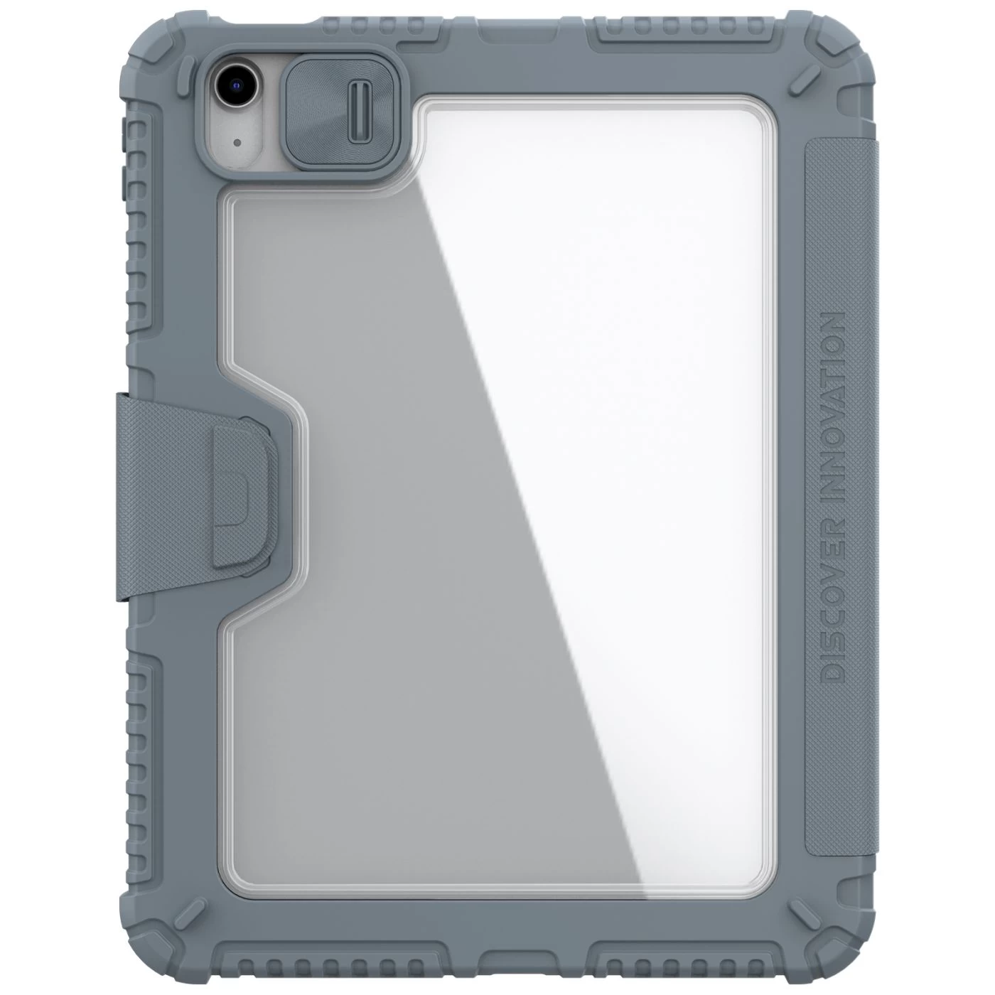 Apple iPad 10.9 10th Gen (2022) tablet suojakuori, suojakotelo harmaa NILLKIN BUMPER LEATHER PRO