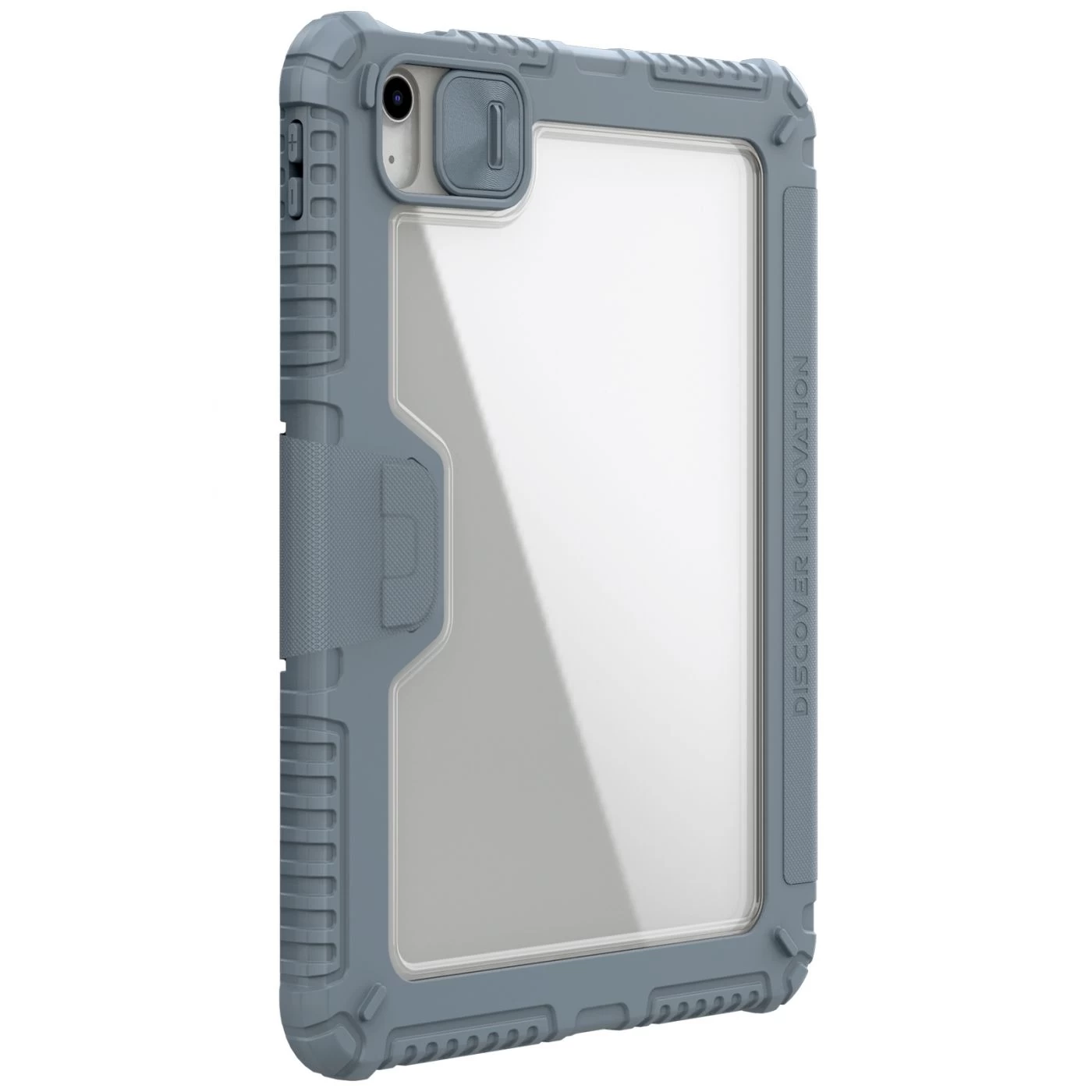 Apple iPad 10.9 10th Gen (2022) tablet suojakuori, suojakotelo harmaa NILLKIN BUMPER LEATHER PRO