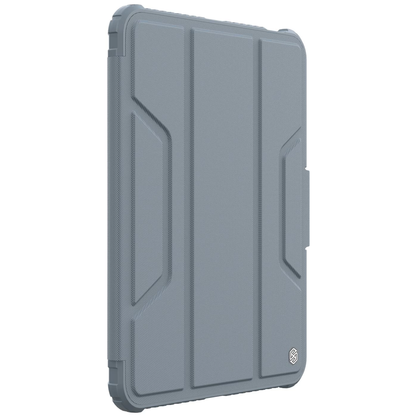 Apple iPad 10.9 10th Gen (2022) tablet suojakuori, suojakotelo harmaa NILLKIN BUMPER LEATHER PRO