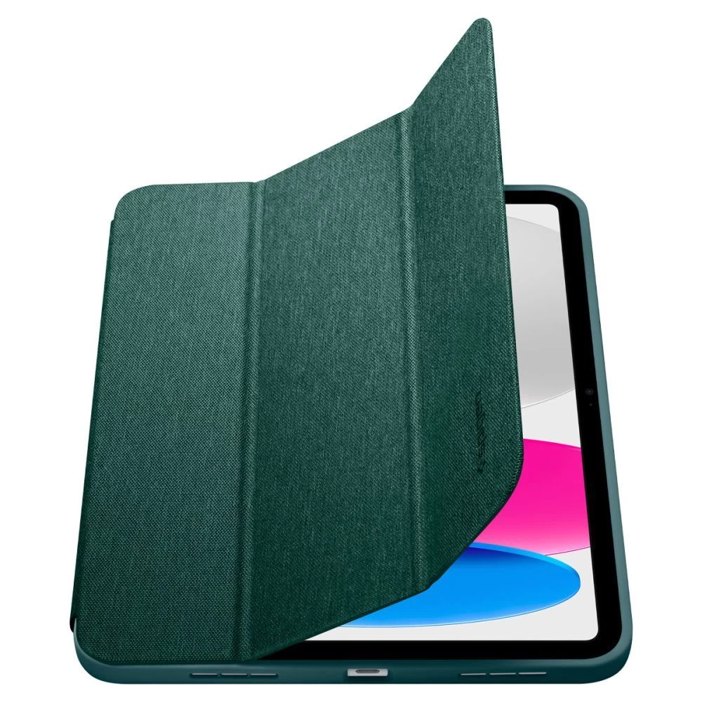 Apple iPad 10.9 10th Gen (2022) tablet suojakuori, suojakotelo vihreä SPIGEN URBAN FIT