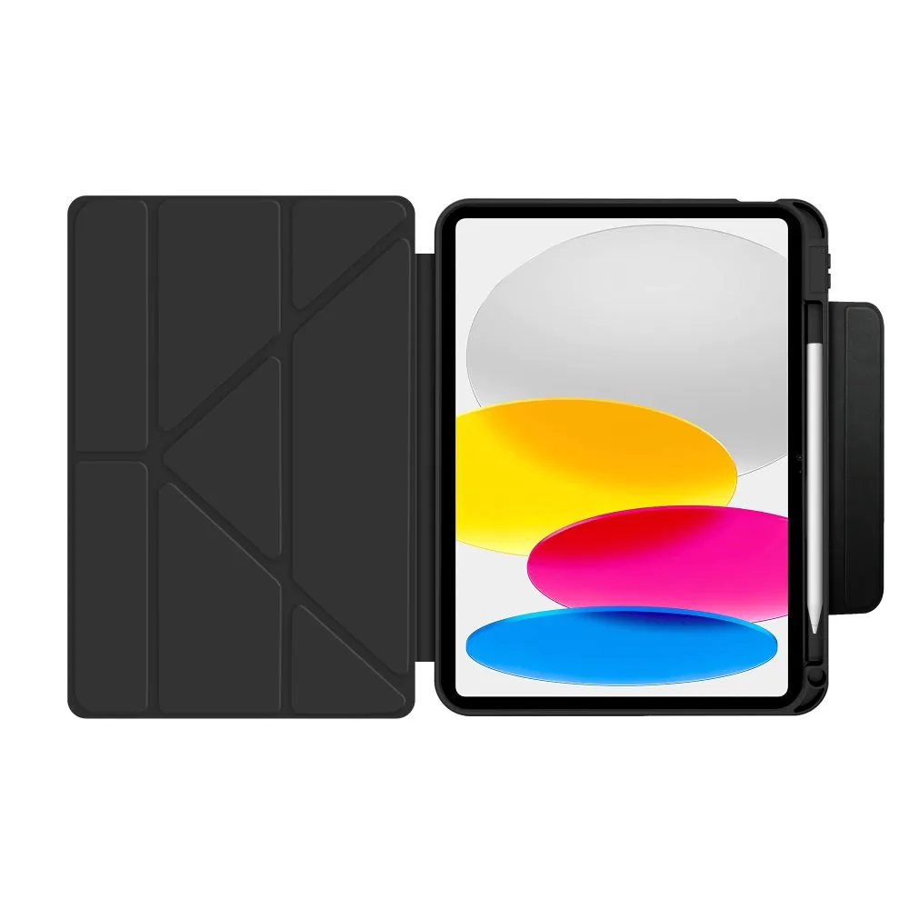 Apple iPad 10.9 10th Gen (2022) Planšetes maciņš melns TECH-PROTECT SC PEN ORIGAMI