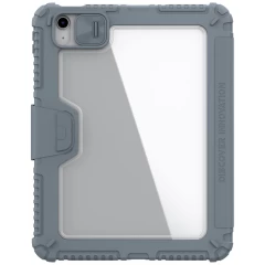 Apple iPad 10.9 10th Gen (2022) tablet suojakuori, suojakotelo harmaa NILLKIN BUMPER LEATHER PRO
