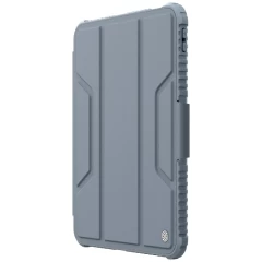 Apple iPad 10.9 10th Gen (2022) tablet suojakuori, suojakotelo harmaa NILLKIN BUMPER LEATHER PRO