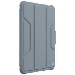 Apple iPad 10.9 10th Gen (2022) tablet suojakuori, suojakotelo harmaa NILLKIN BUMPER LEATHER PRO