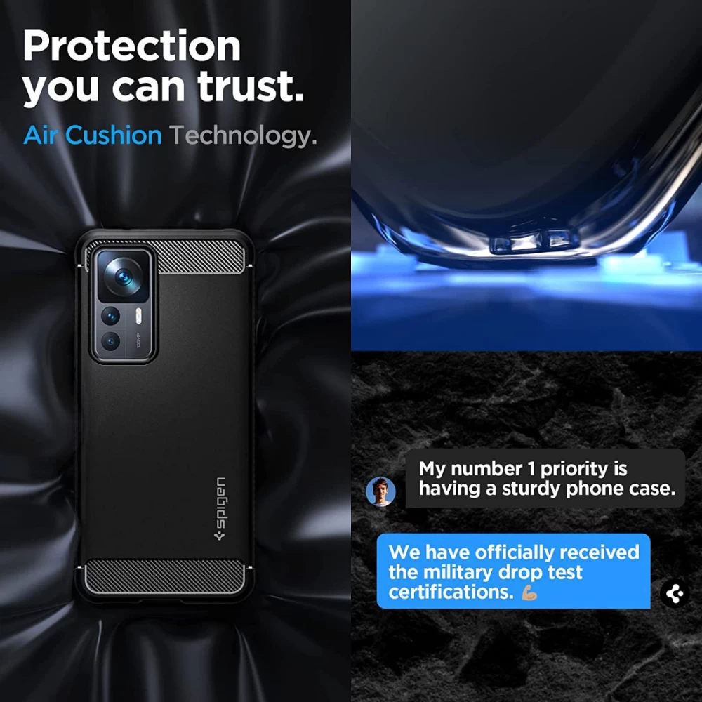 Xiaomi 12 12T vāciņš  SPIGEN RUGGED ARMOR