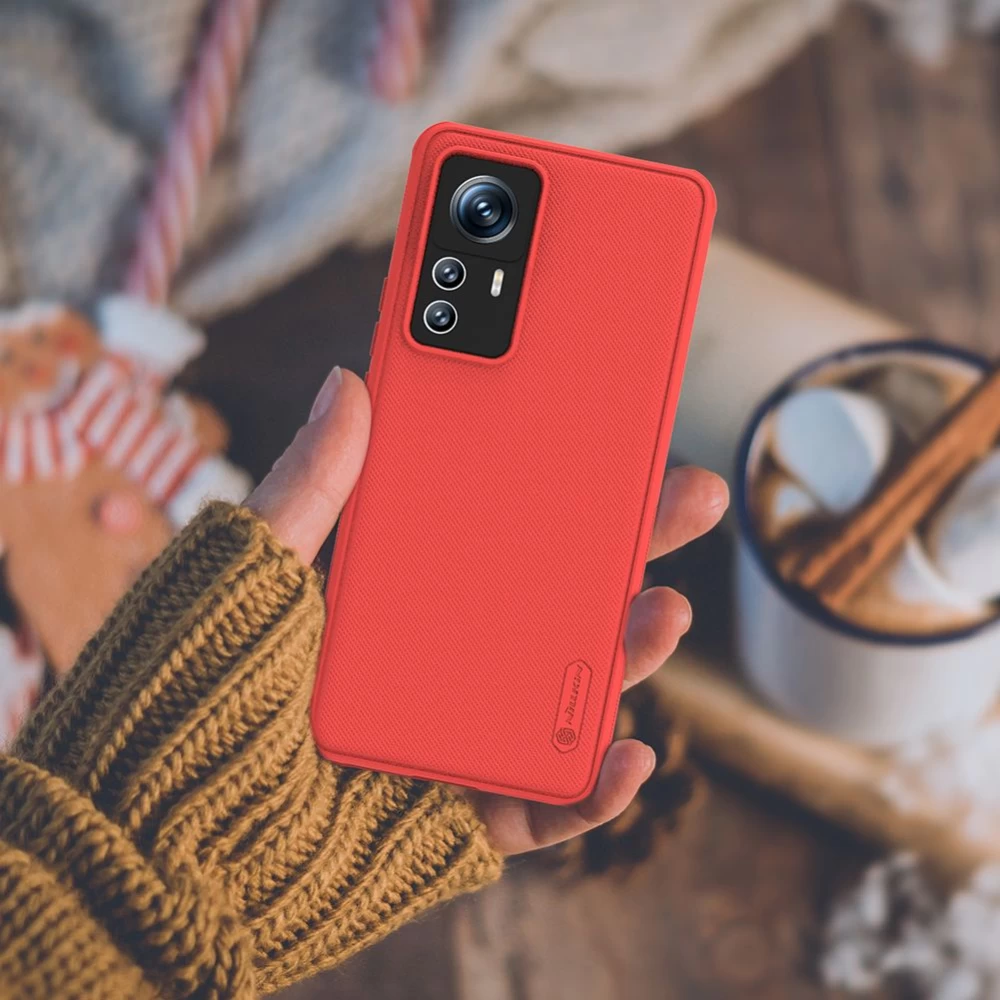 Xiaomi 12 12T Pro vāciņš sarkans NILLKIN SUPER FROSTED SHIELD PRO