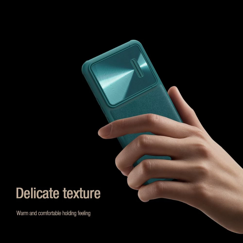 Xiaomi 12 12T Pro vāciņš zils NILLKIN CAMSHIELD S LEATHER