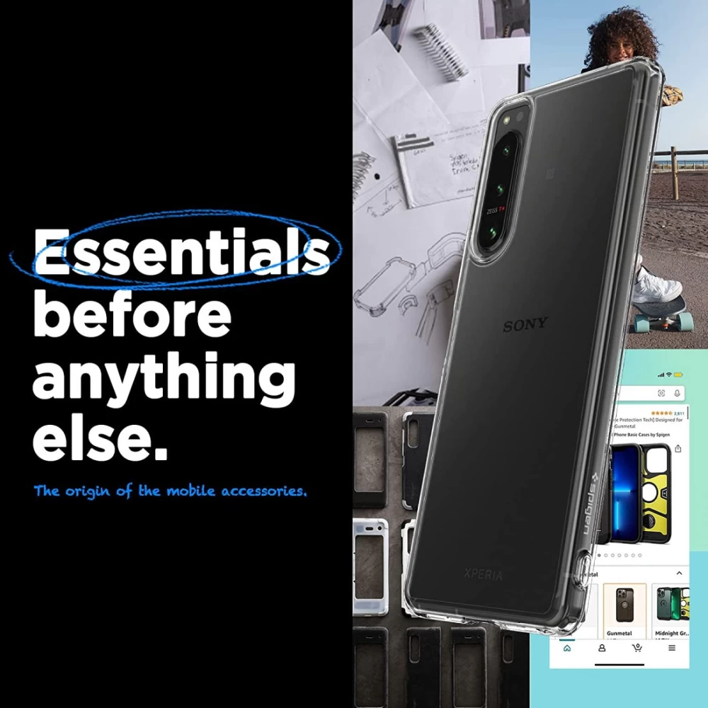 Sony Xperia 5 IV vāciņš caurspīdīgs SPIGEN ULTRA HYBRID