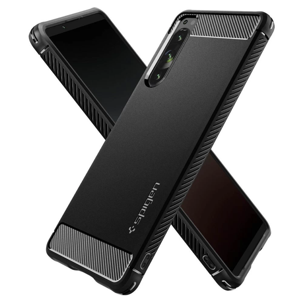 Sony Xperia 5 IV vāciņš melns SPIGEN RUGGED ARMOR