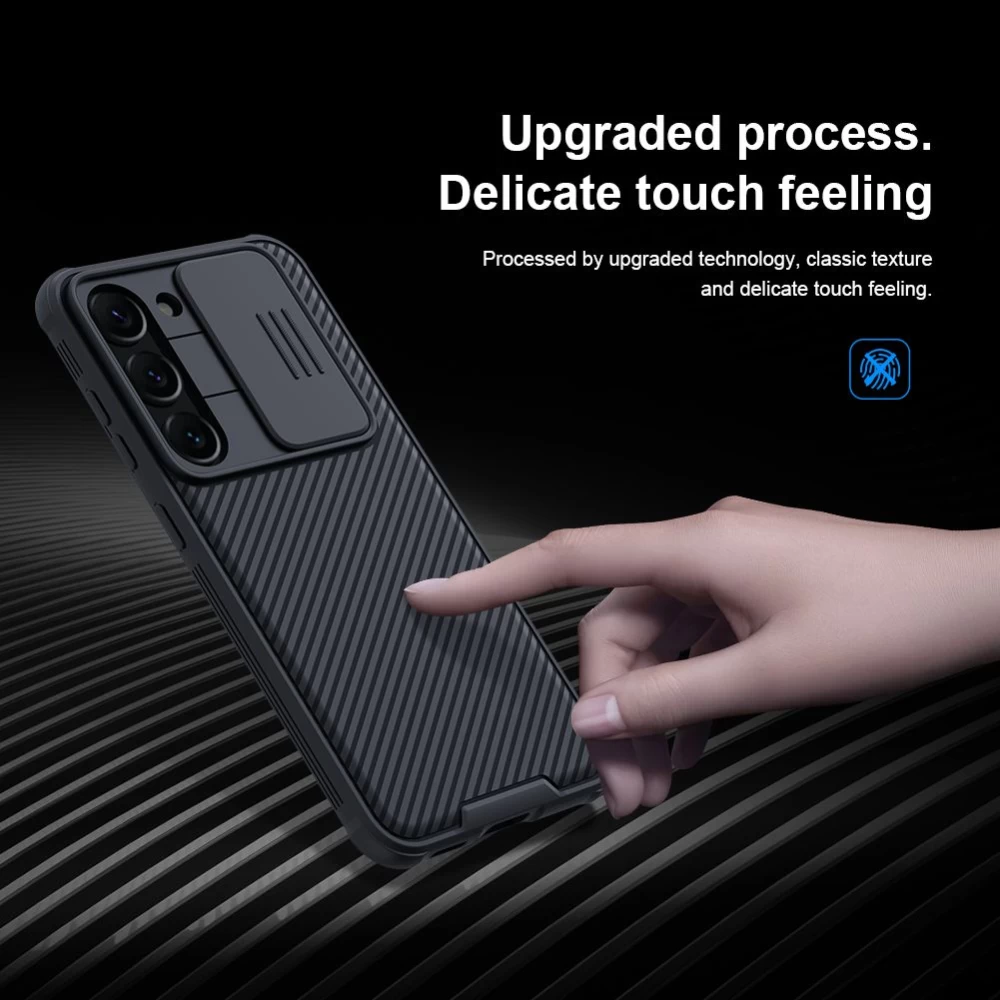 Samsung Galaxy S23 skal blå NILLKIN CAMSHIELD PRO