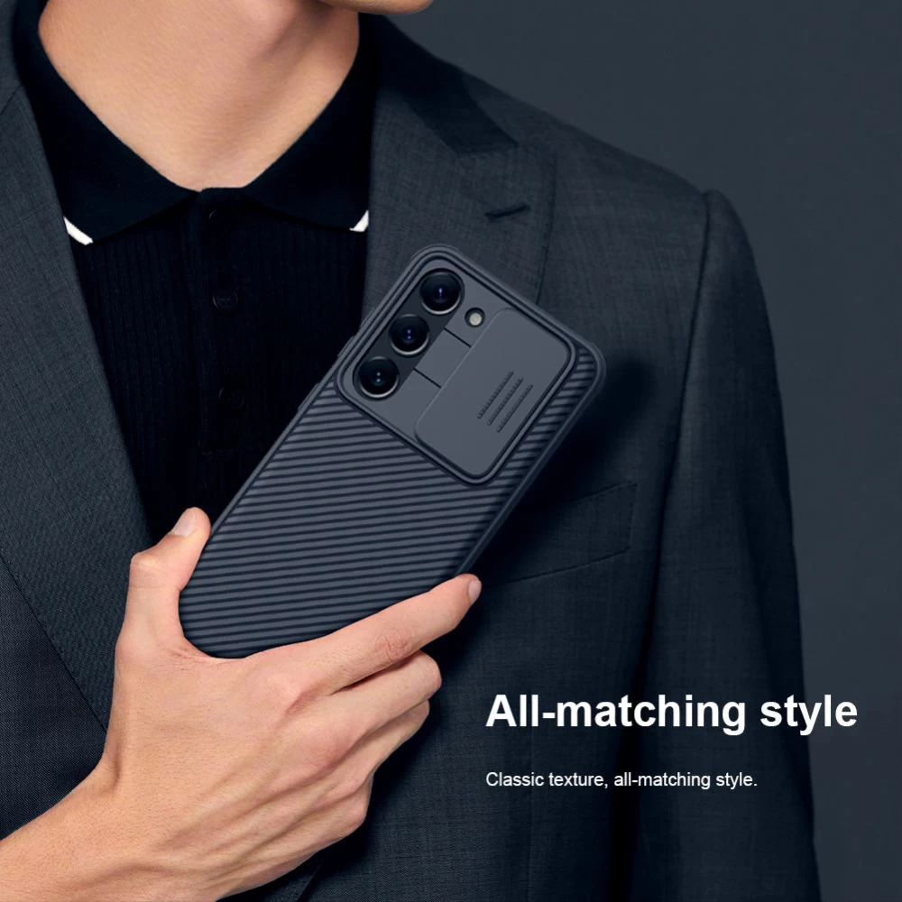 Samsung Galaxy S23 skal blå NILLKIN CAMSHIELD PRO