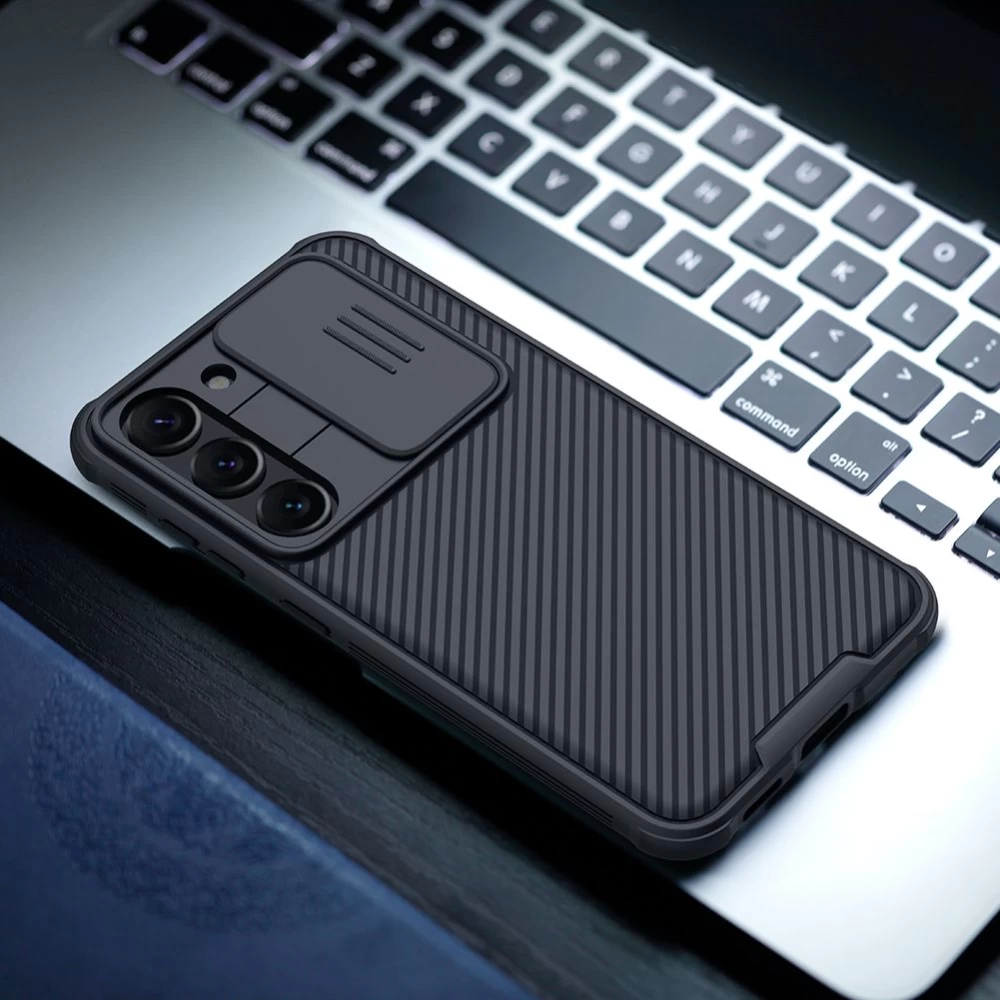 Samsung Galaxy S23 skal blå NILLKIN CAMSHIELD PRO