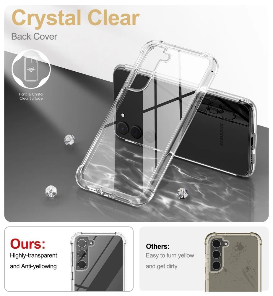 Samsung Galaxy S23 Plus case transparent TECH-PROTECT KEVLAR
