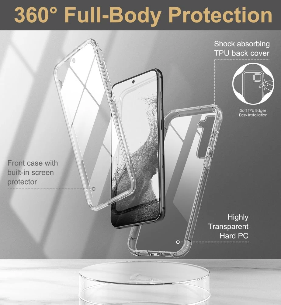 Samsung Galaxy S23 Plus case transparent TECH-PROTECT KEVLAR