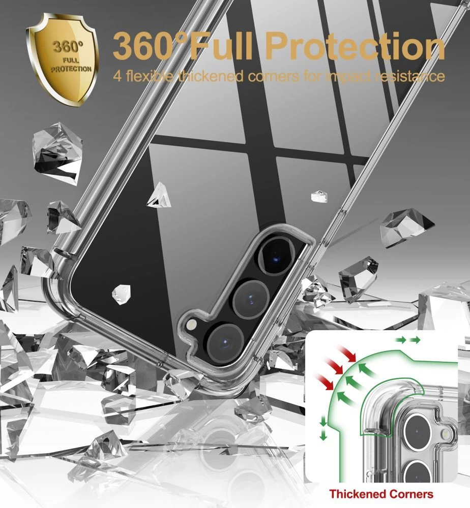 Samsung Galaxy S23 Plus case transparent TECH-PROTECT KEVLAR