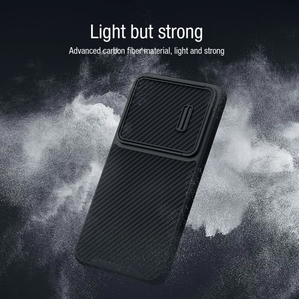 Samsung Galaxy S23 Plus case black NILLKIN SYNTHETIC FIBER S